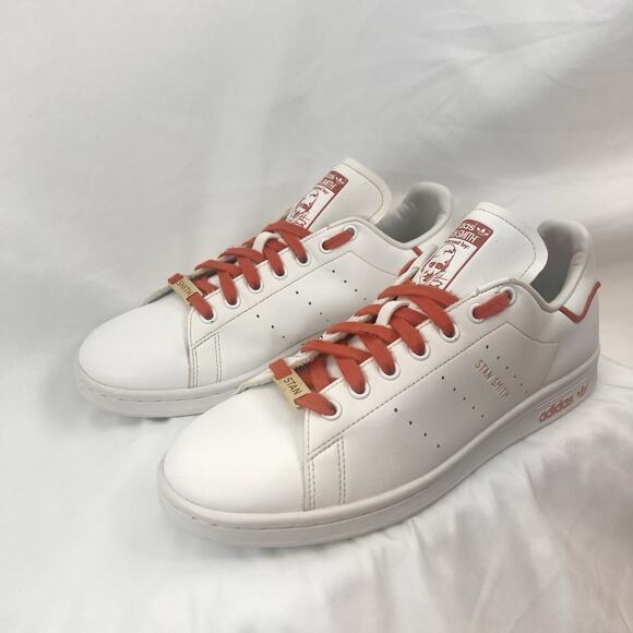 Adidas Stan Smith White Red Gold Mens Size 9 Classic Leather Sneakers Casual main image 10